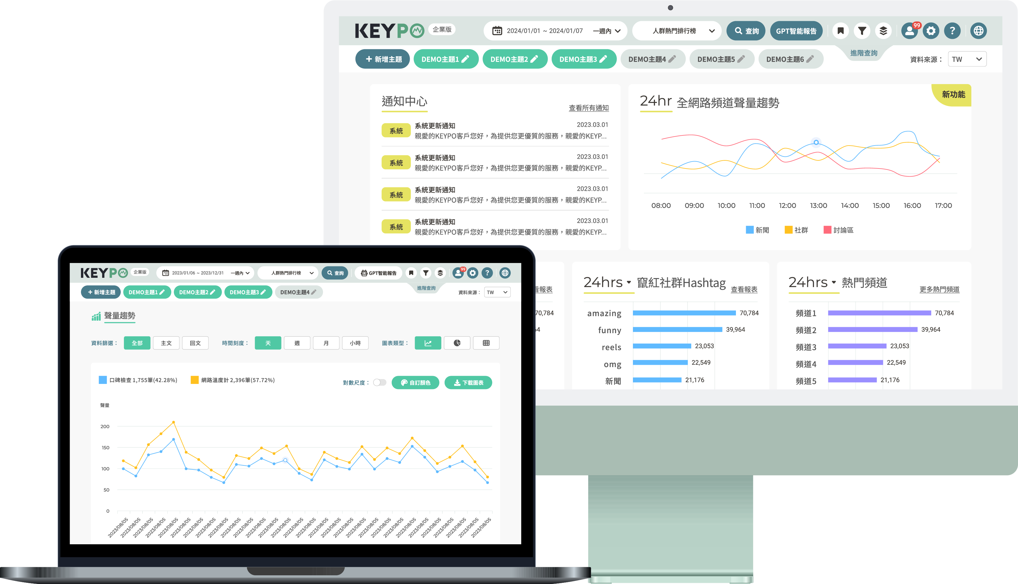 KEYPO 大數據關鍵引擎產品介面展示